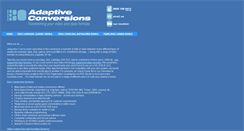 Desktop Screenshot of adaptiveconversions.co.uk